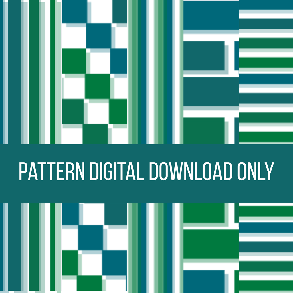 Five Blue & Green Patterns (Digital Download)