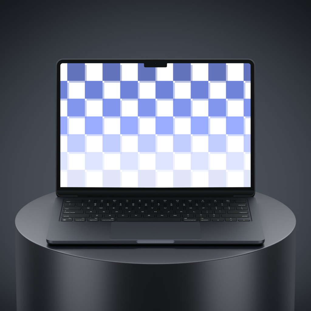 The Blue Check Gradient Suite | Light & Dark Mode Desktop Wallpapers