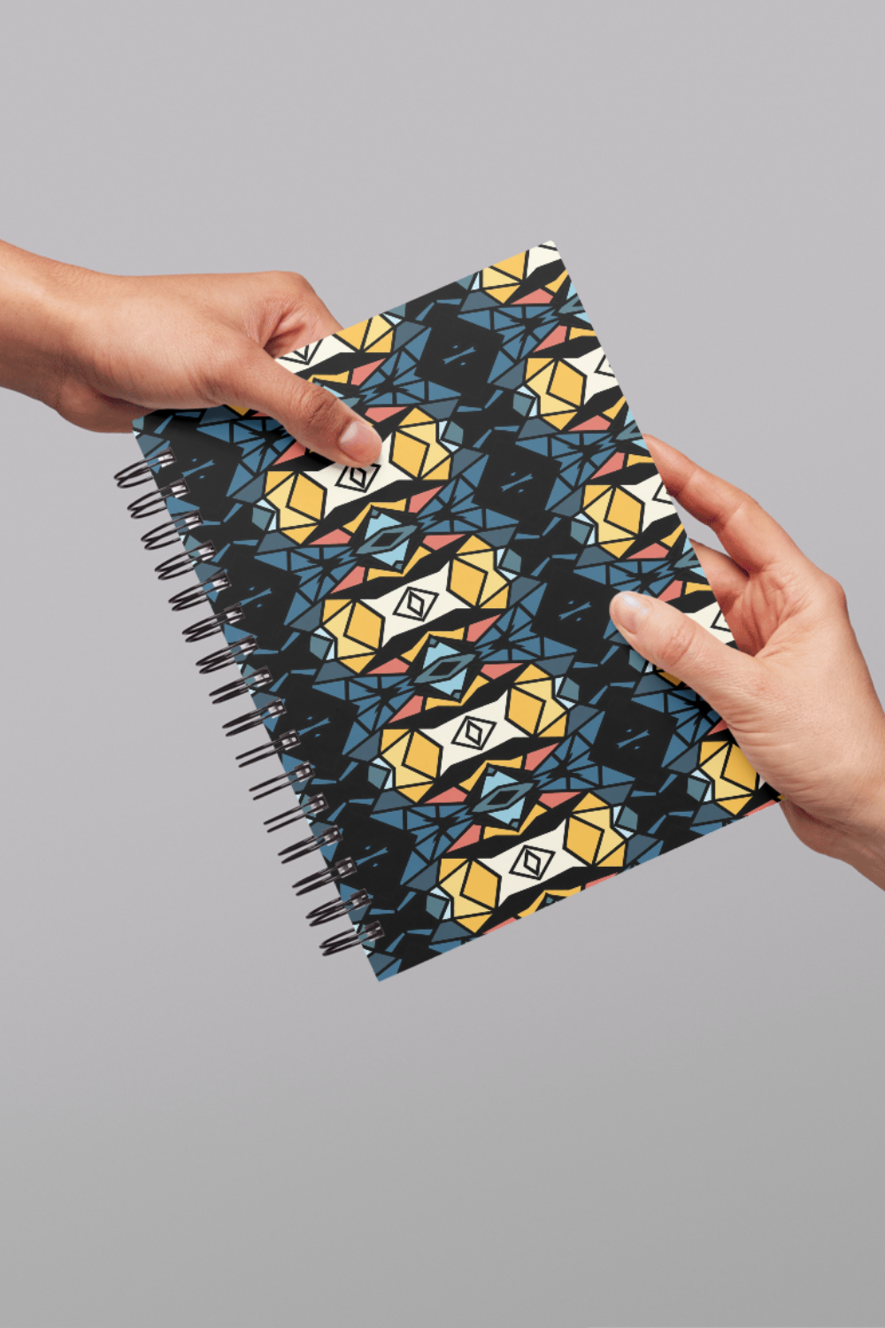 Geometric Indian Divine Seamless Pattern No.1 Series 2 | Krishna-Inspired Gold & Black Design |
