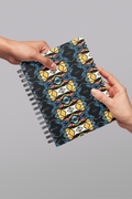 Geometric Indian Divine Seamless Pattern No.1 Series 2 | Krishna-Inspired Gold & Black Design |