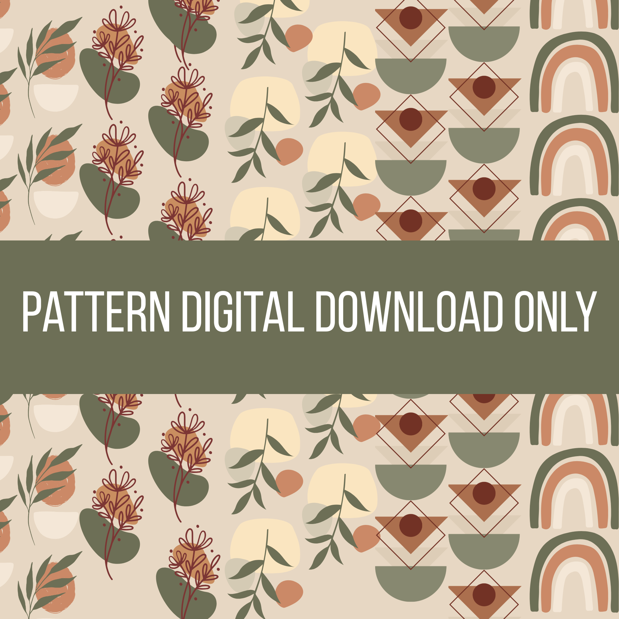 Five Boho Patterns (Digital Download)