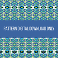 Geometric Indian Dancer Eye Seamless Pattern No.5 The Final Pattern | Digital Download | Series 1 - Sparks & Noises