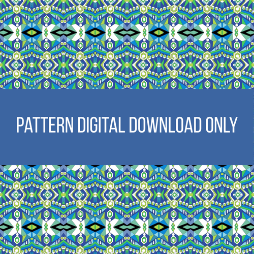 Geometric Indian Dancer Eye Seamless Pattern No.5 The Final Pattern | Digital Download | Series 1 - Sparks & Noises