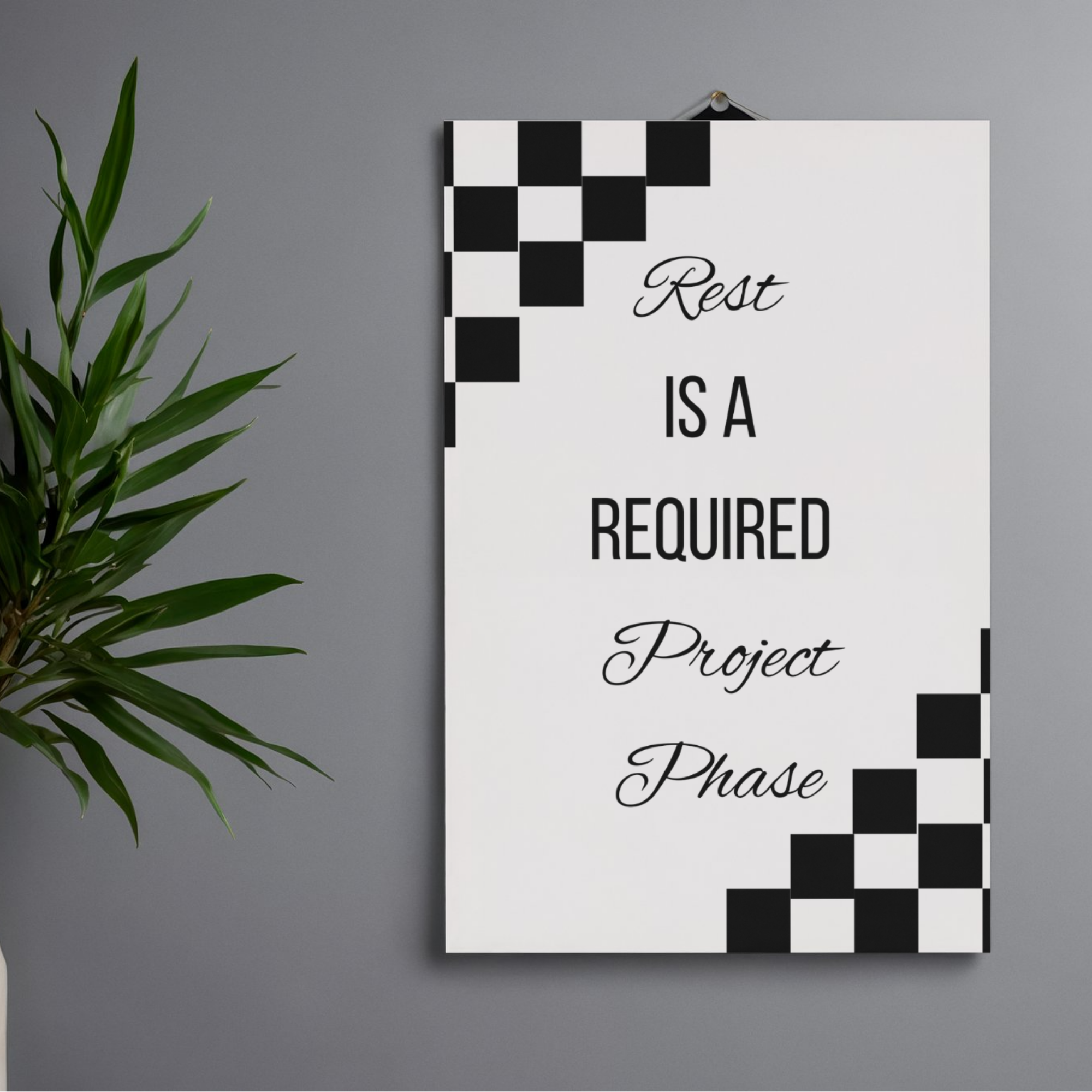 "Rest is a Required Project Phase" Quote (Digital Download)