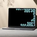 Geometric Indian Gem Desktop Wallpaper Full HD Laptop & Mac Background | Instant Digital Download - Sparks & Noises