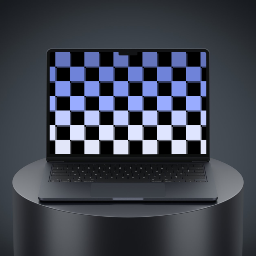 The Blue Check Gradient Suite | Light & Dark Mode Desktop Wallpapers