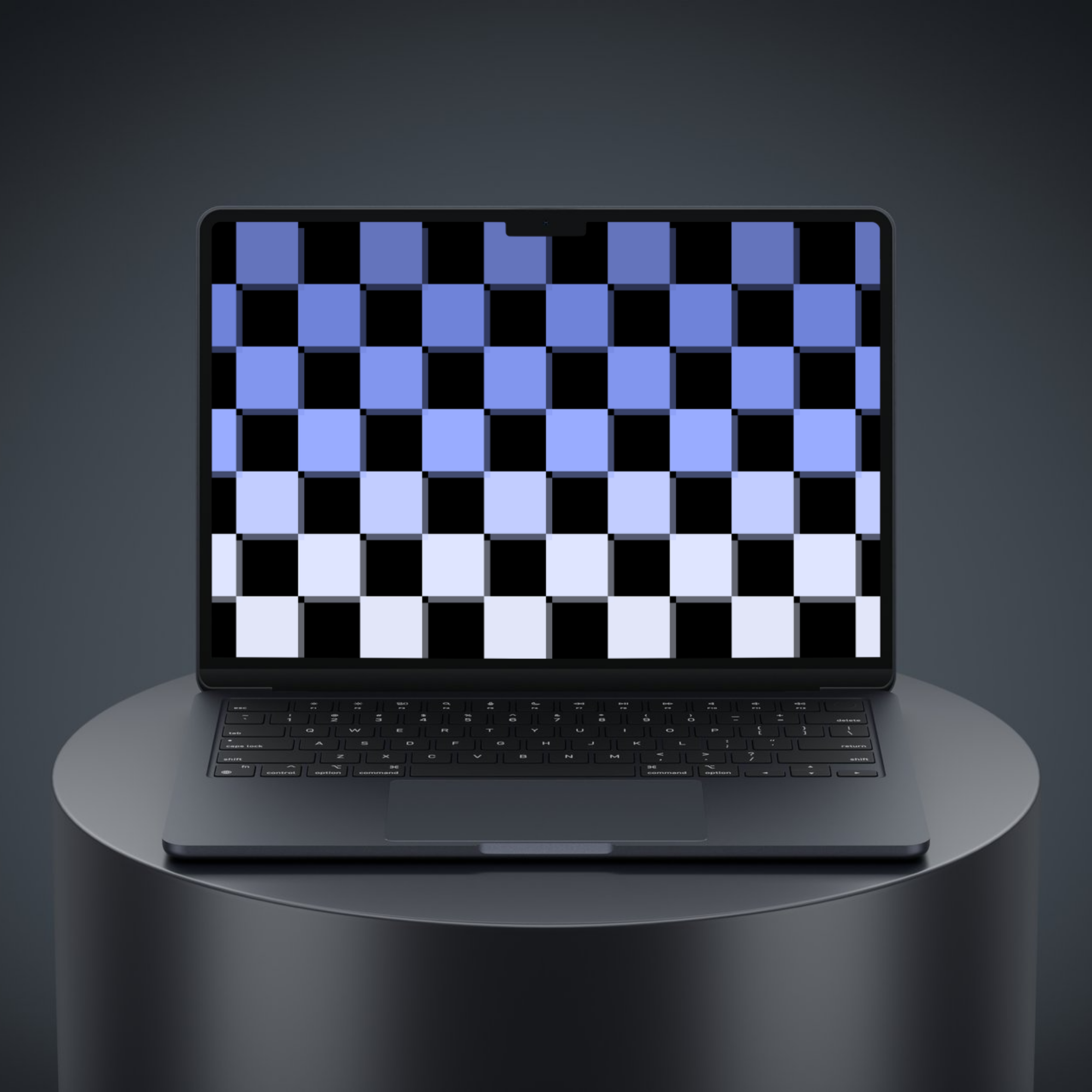The Blue Check Gradient Suite | Light & Dark Mode Desktop Wallpapers