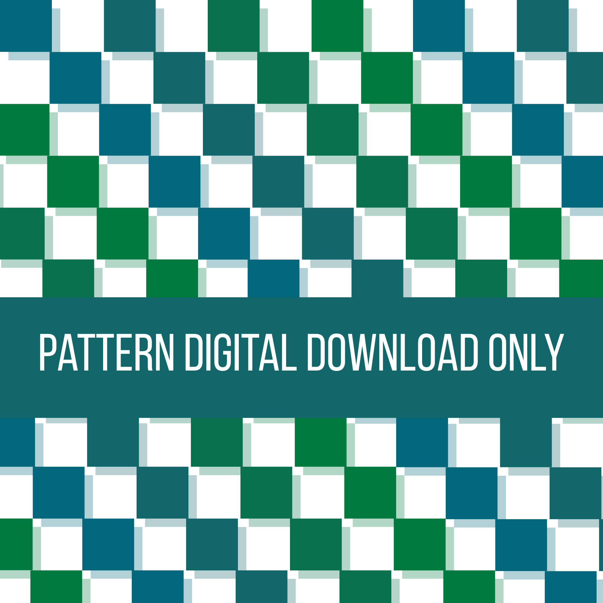 Five Blue & Green Patterns (Digital Download)