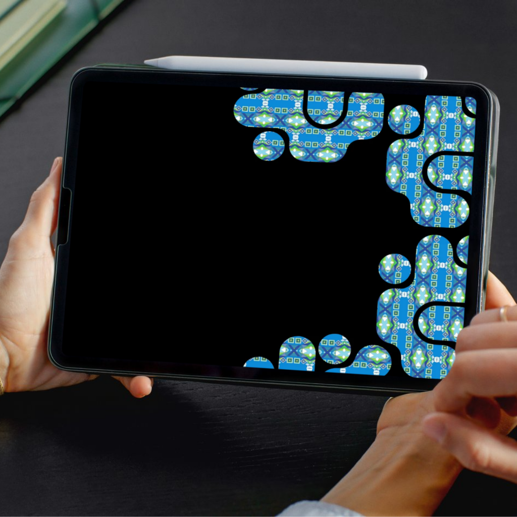 Geometric Indian Jewelry iPad Wallpaper No.3 Tablet | Instant Digital Download | Wallpaper Series 1 - Sparks & Noises