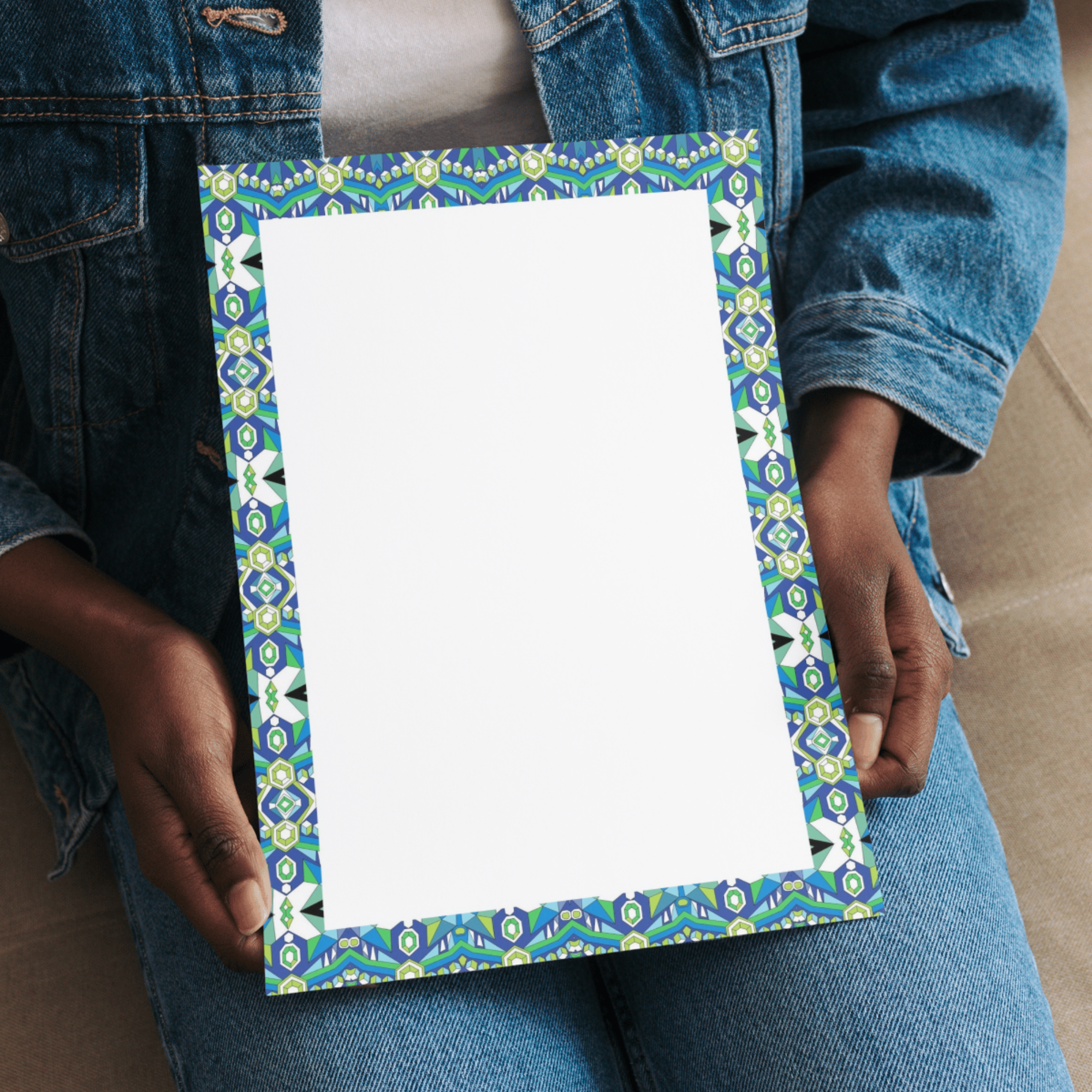 Indian Crown Gem Border Journal Page - Final Page | Printable Writing - Series 1 - Sparks & Noises