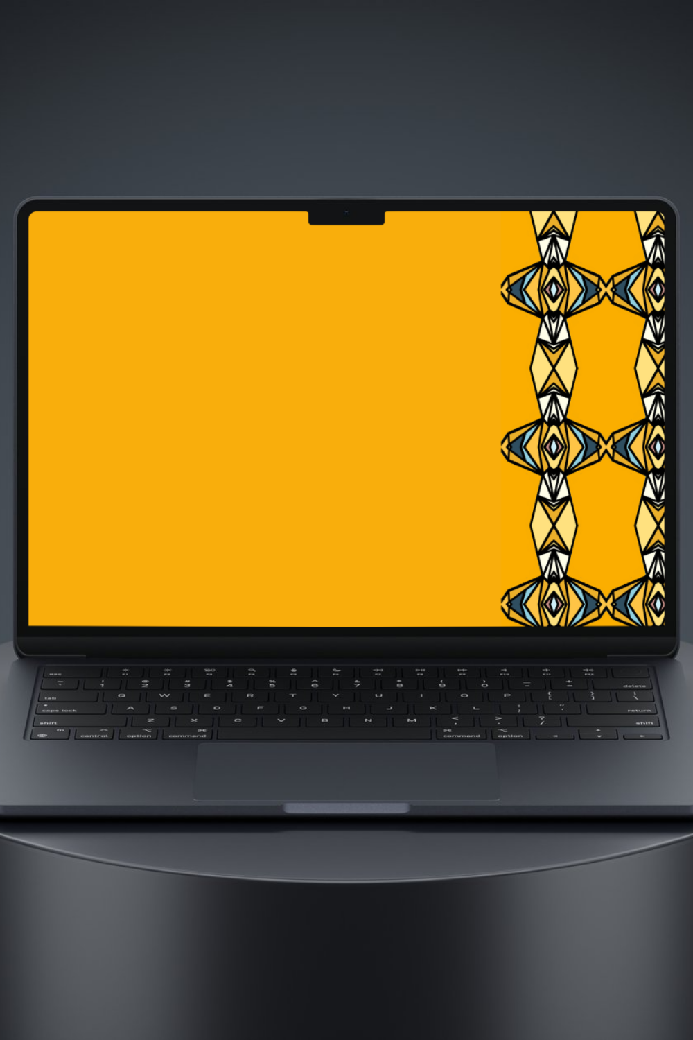Series 2 Desktop Wallpaper No.1 Krishna Geometric Background | Gold Black Indian Art | Instant Digital Download