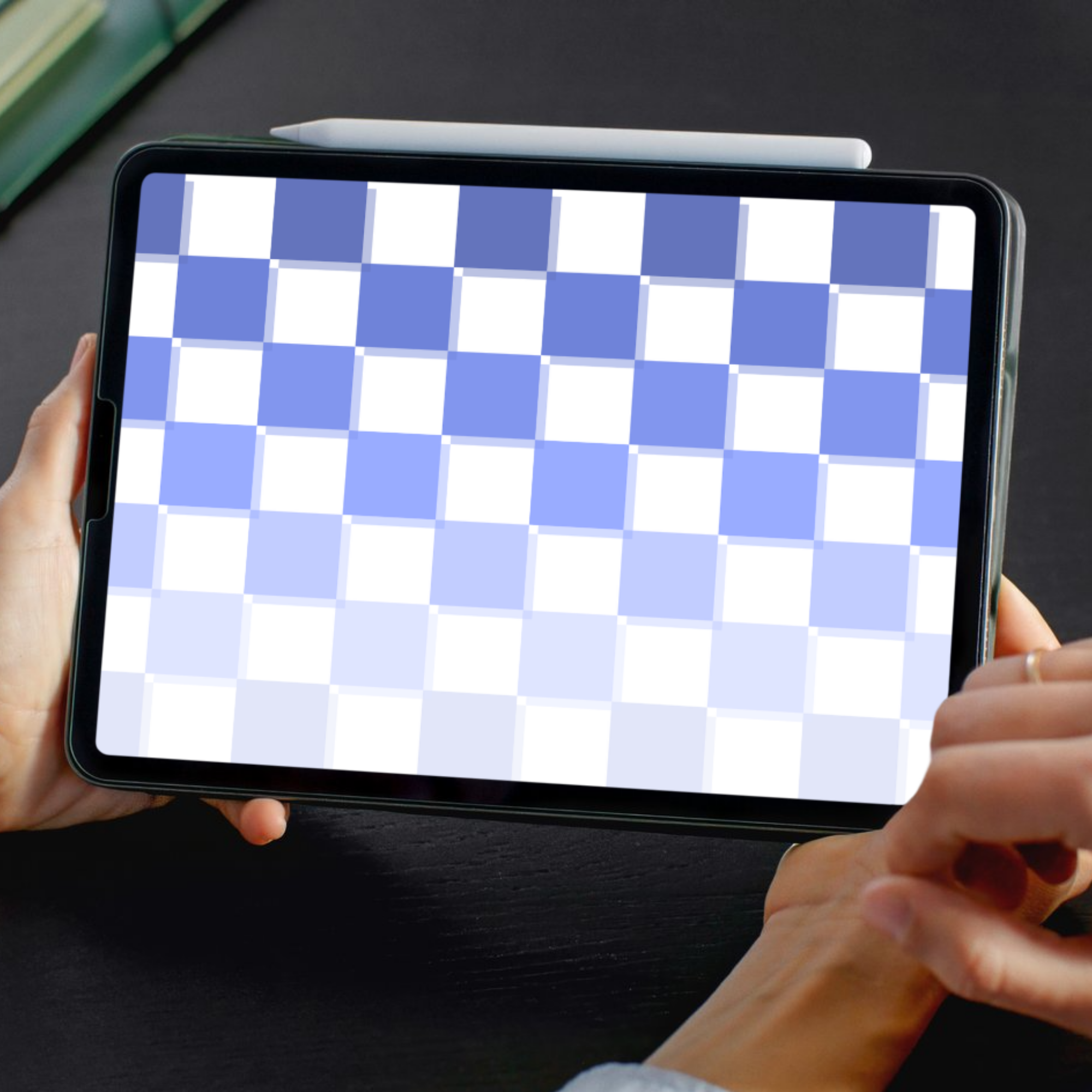The Blue Check Gradient Suite | Light & Dark Mode Desktop Wallpapers