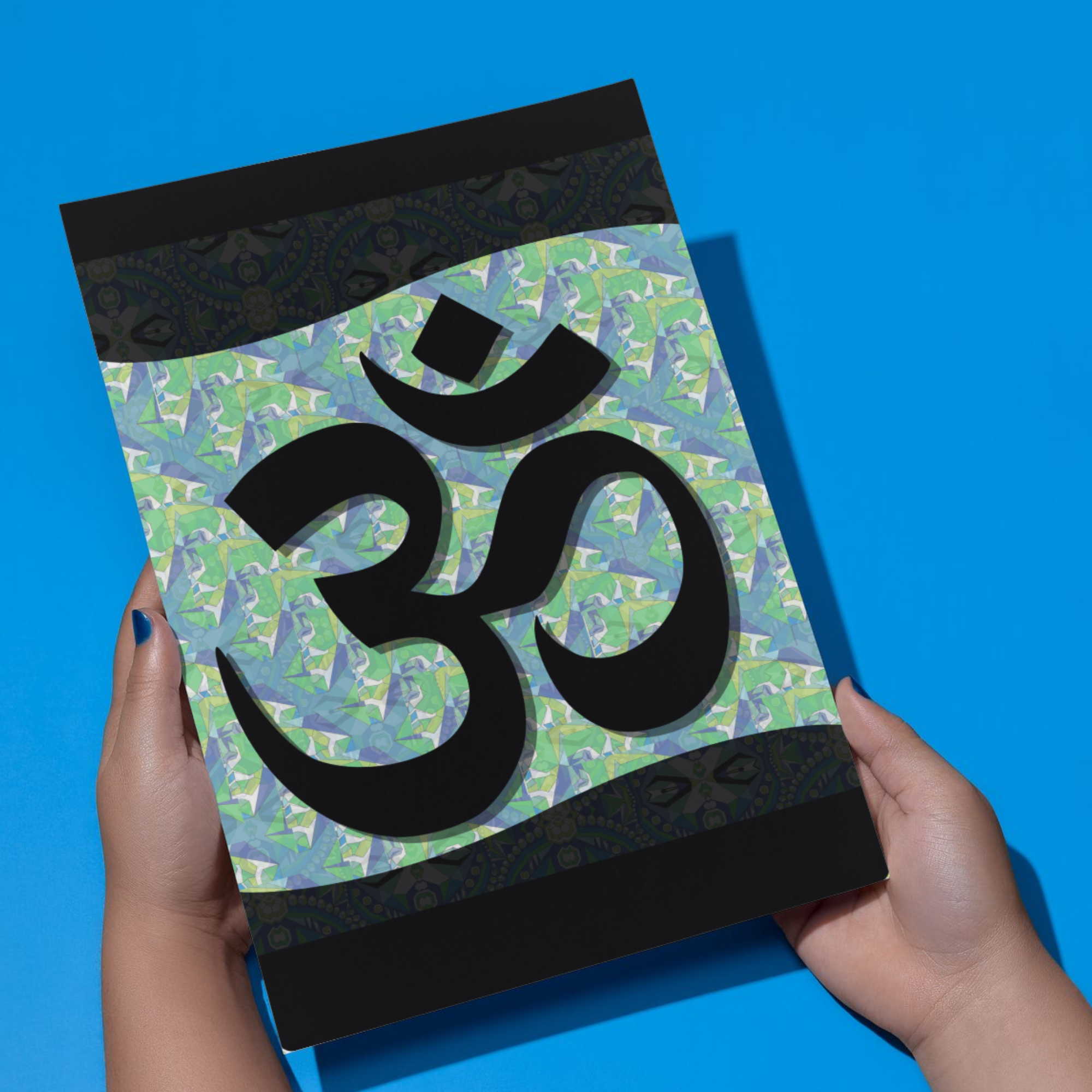 Om Symbol Geometric Motion Art Print No.2 | Instant Digital Download | Sacred Words Series - Sparks & Noises