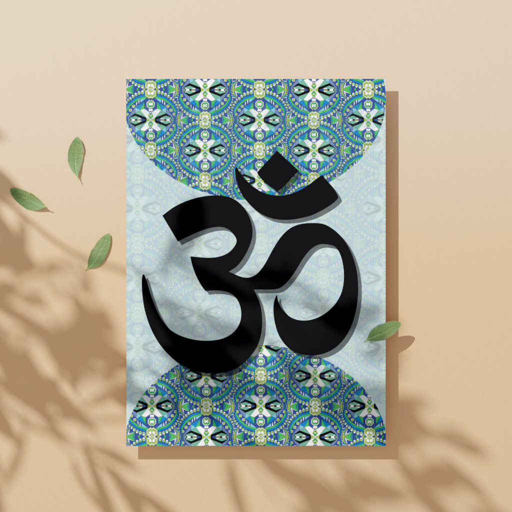 Om Symbol Geometric Indian Art Printable Wall Art | Instant Digital Download | Sacred Words No.1 - Sparks & Noises