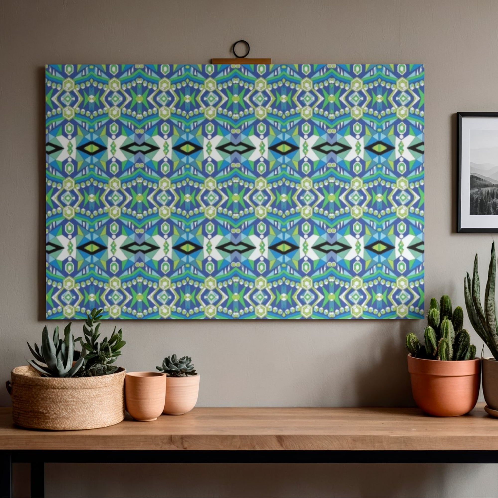 Geometric Indian Dancer Eye Seamless Pattern No.5 The Final Pattern | Digital Download | Series 1 - Sparks & Noises