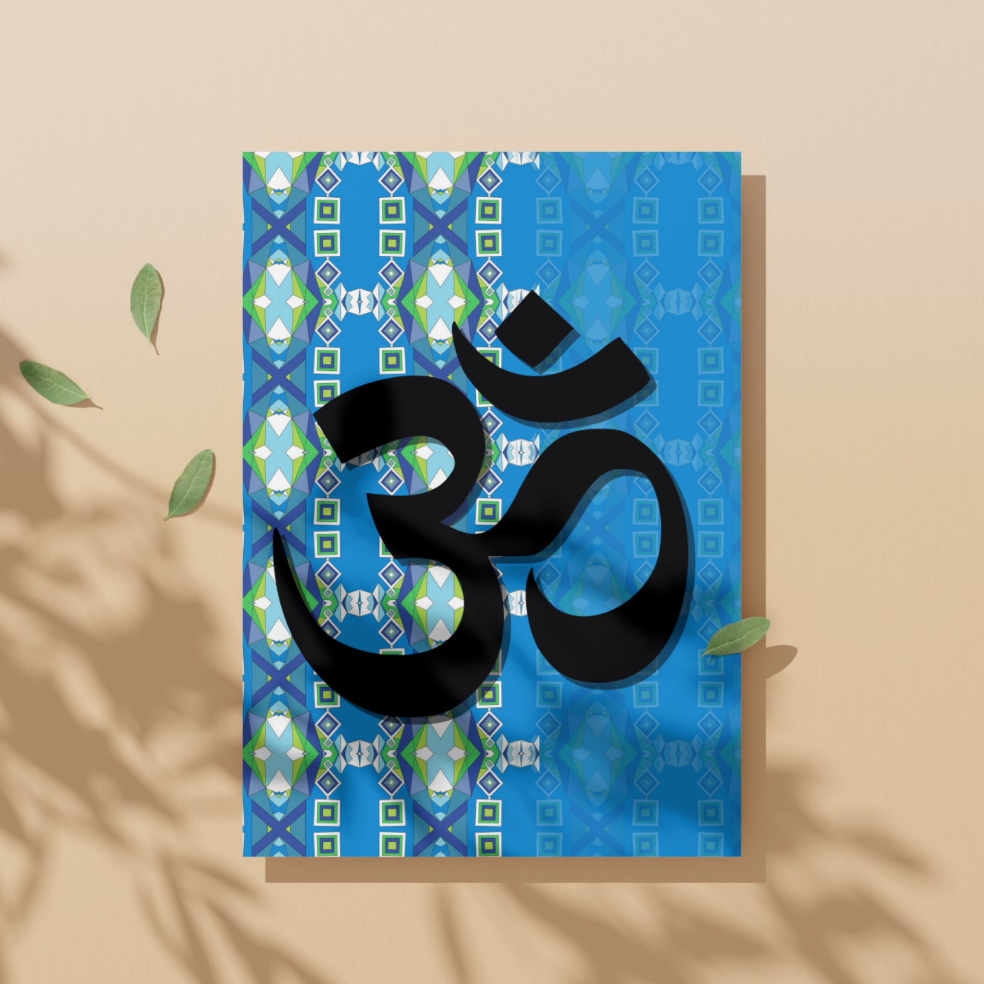 Om Symbol Geometric Art Print | Digital Download | Sacred Words Series No.3 - Sparks & Noises