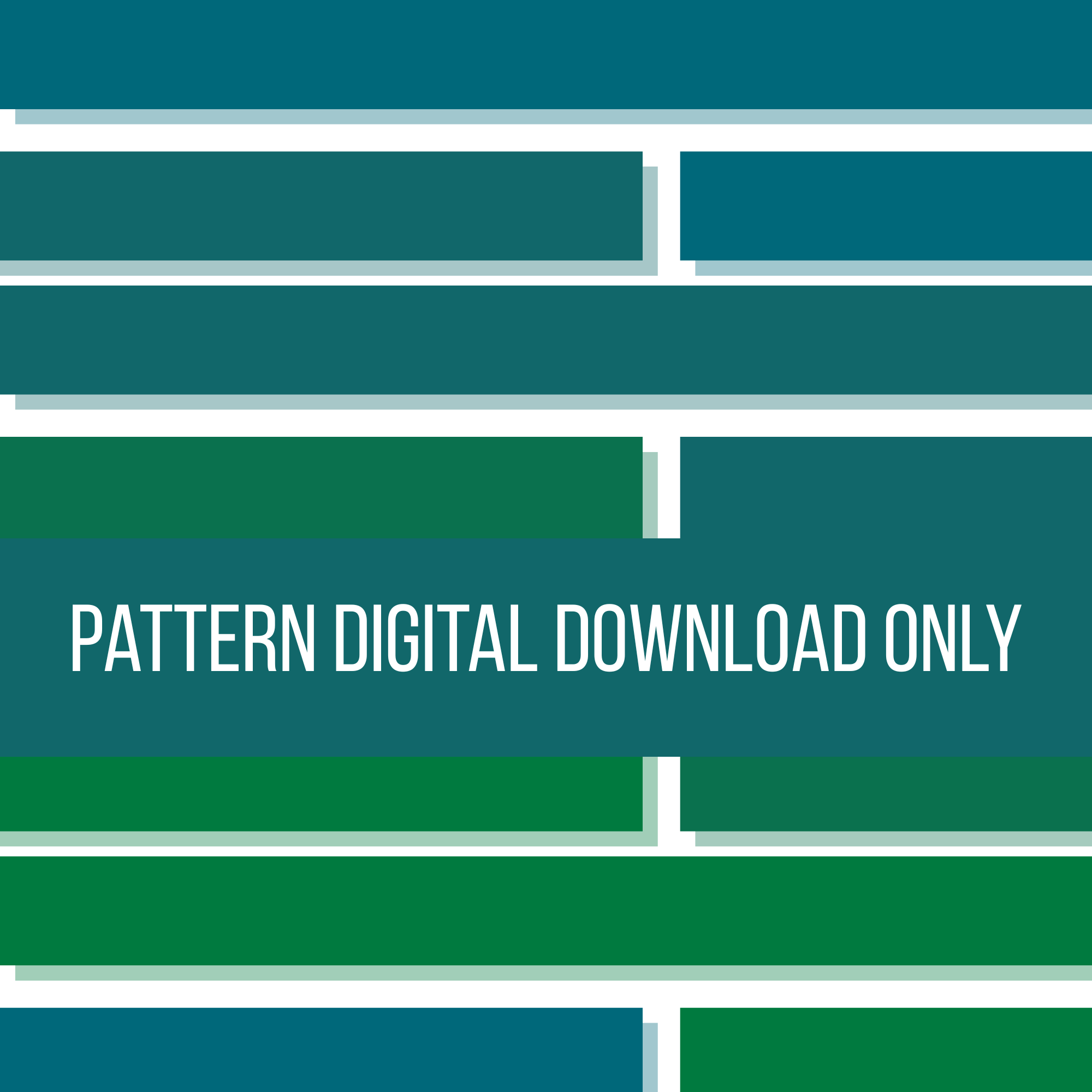 Five Blue & Green Patterns (Digital Download)