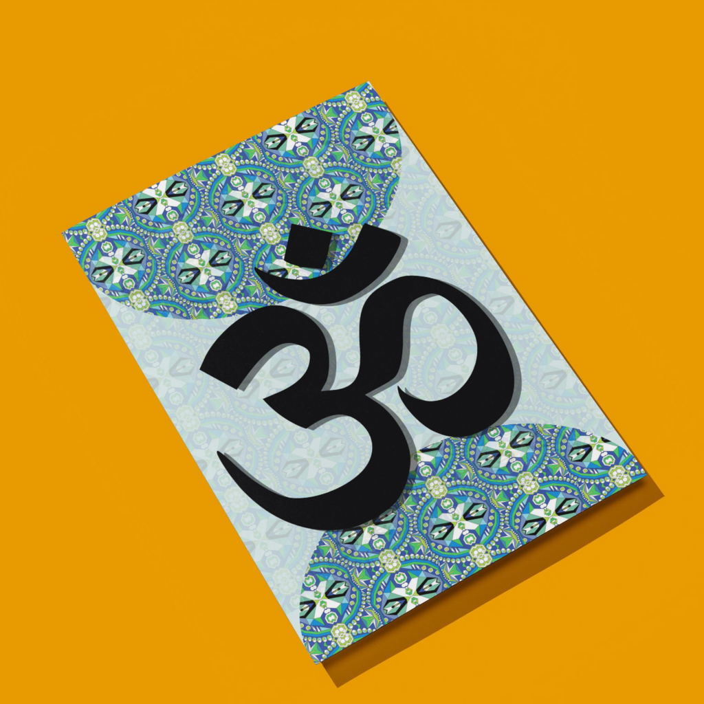 Om Symbol Geometric Indian Art Printable Wall Art | Instant Digital Download | Sacred Words No.1 - Sparks & Noises
