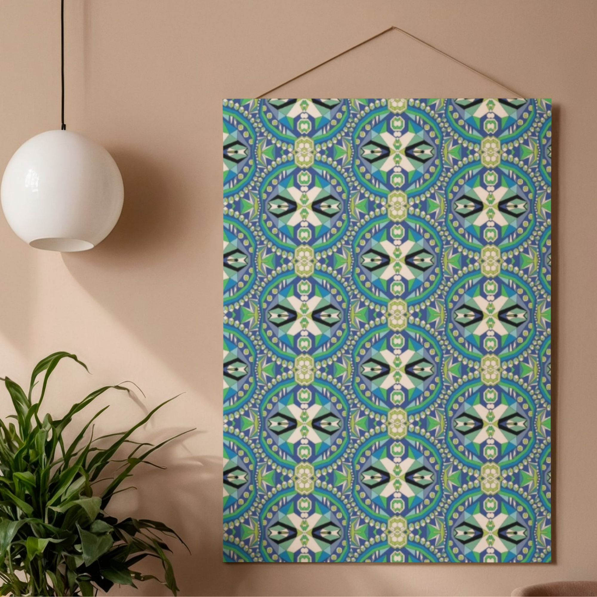 Geometric Indian Medallion Pattern No.1 Seamless Digital Download | Series 1 - Sparks & Noises