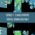 Series 1 Complete Wallpaper Set All 5 | Phone · Desktop · iPad | Indian Geometric Art | Instant Digital Download