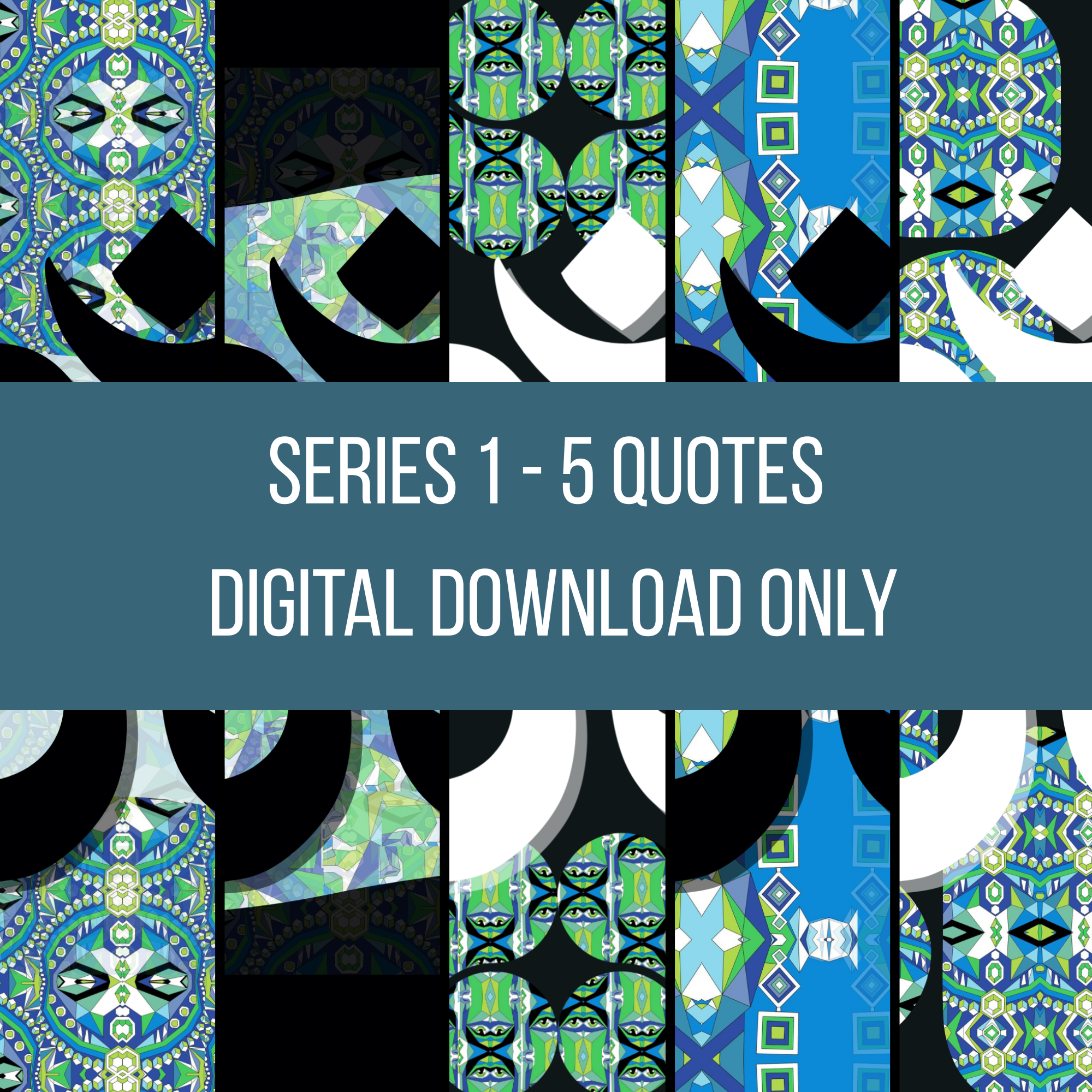 Series 1 Complete Sacred Words All 5 Om Prints | Indian Geometric Gallery Wall Set | Instant Digital Download Sparks & Noises