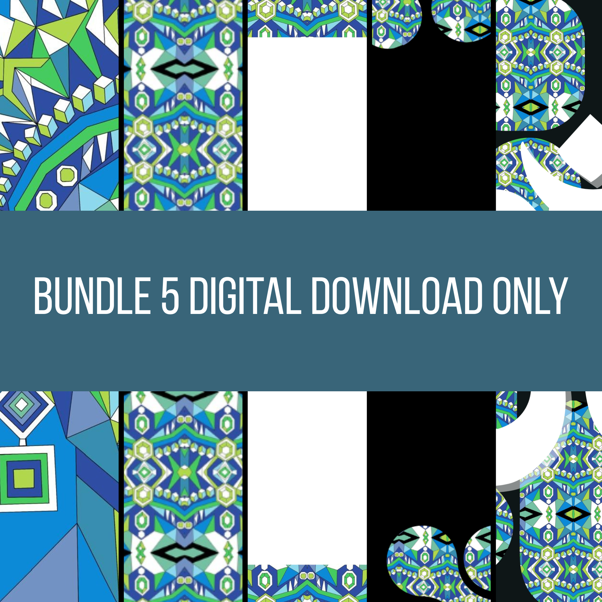 Series 1 Bundle No.5 The Crown World | 6 Digital Downloads | Dancer · Eye Pattern · Crown Journal · Phone & Desktop Wallpaper · Final Om Print